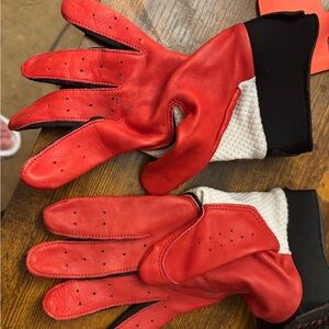Jordan Red and Black Gloves batting gloves